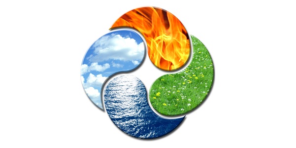 a astróloga: Os 4 elementos: foto, terra, ar e água